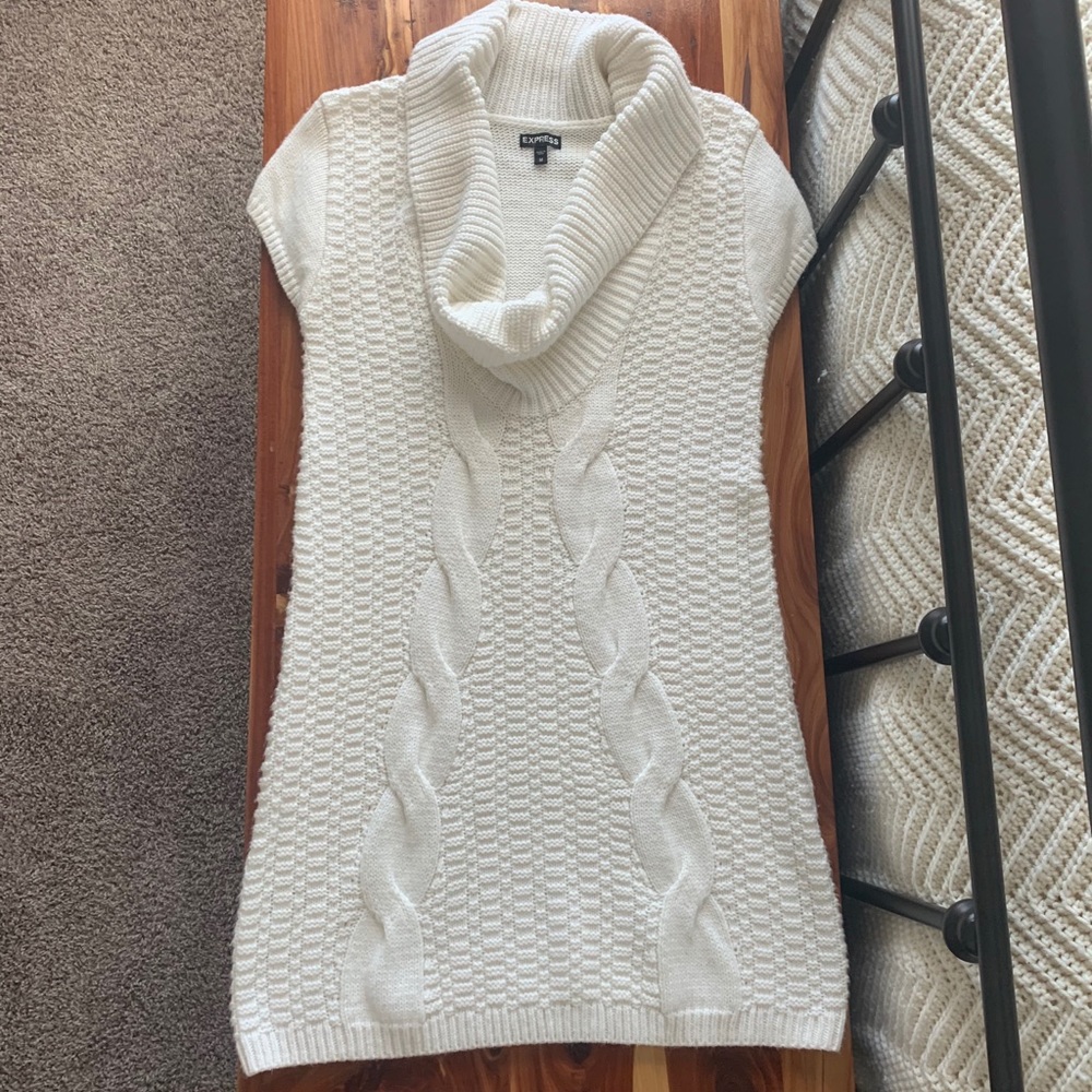 Express White Sweater Dress